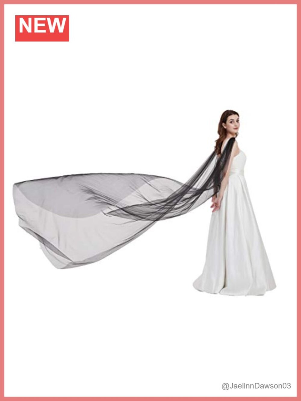 Tulle Shoulder Cape Veil | Gothic Bridal Church Wedding Accessory